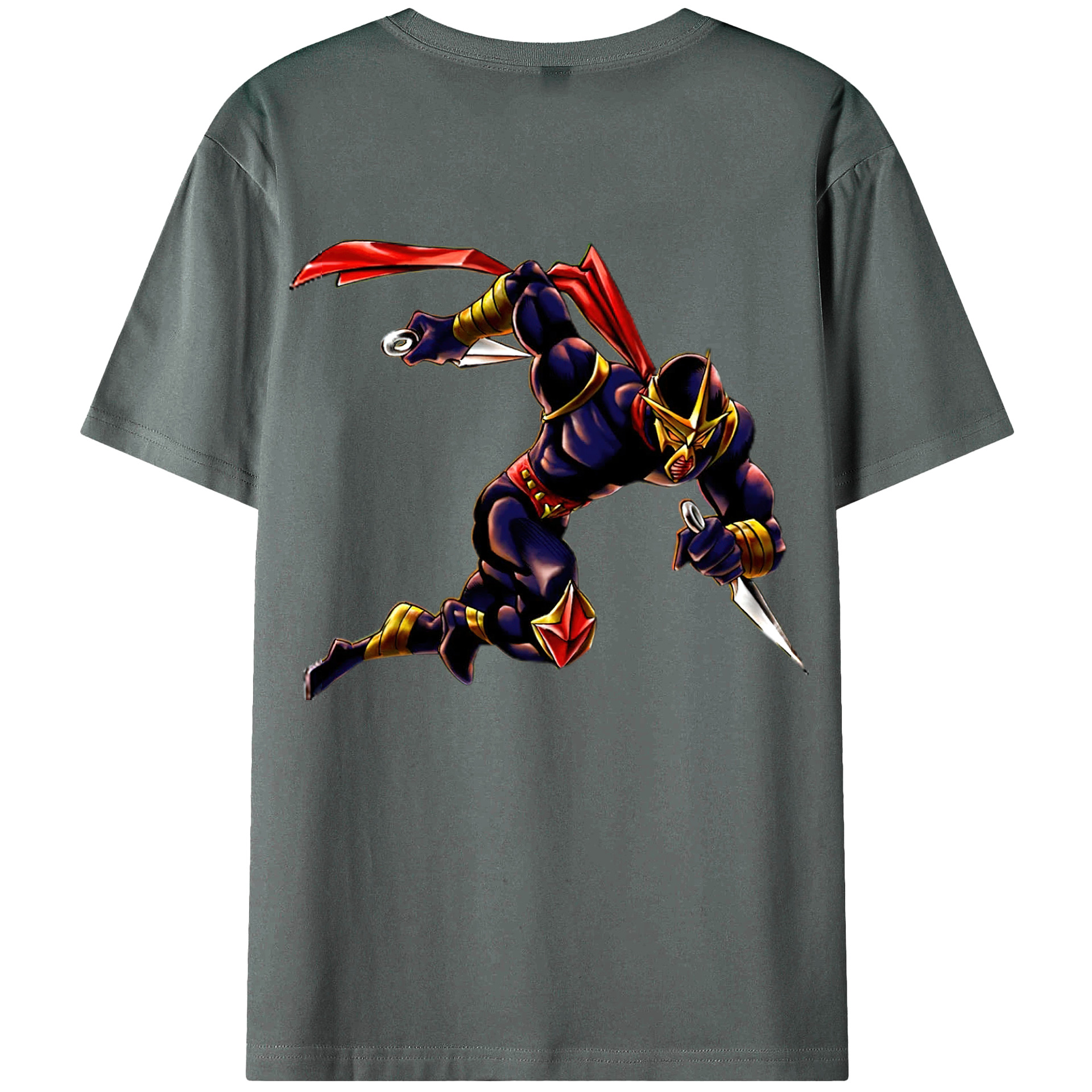 （画像用） 遊☆戯☆王 Yu-Gi-Oh! 綿100％ メンズ半袖Tシャツ（バックプリント） 通気性